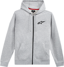 ALPINESTARS Ageless Zip Hoodie - Heather Gray/Black - 2XL 12125360011262X
