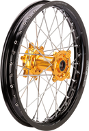 MOOSE OFFROAD Wheel Assembly - SX-1 - Complete - Rear - Black Wheel/Gold Hub - 19x2.15 - Suzuki RM-Z 250/450 SR-21519-BKGD