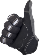 BILTWELL Moto Gloves - Gray/Black - Medium 1501-1101-003