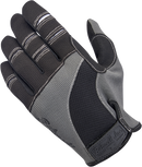 BILTWELL Moto Gloves - Gray/Black - Medium 1501-1101-003