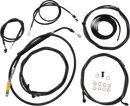 LA CHOPPERS Complete Plug-and-Play Cable Kit - 15" - 17" Handlebars - '21-'22 FLH - ABS - Black LA-8056KT3-16B