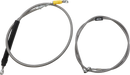 LA CHOPPERS Complete Stainless Braided Handlebar Cable/Brake Line Kit - 15"-17" Handlebars - '18-'22 Softail LA-8156KT2-16
