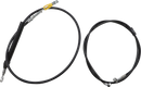 LA CHOPPERS Complete Black Vinyl Braided Handlebar Cable/Brake Line Kit - 15"-17" Handlebars - '18-'22 Softail LA-8156KT2-16B