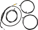 LA CHOPPERS Complete Plug-and-Play Cable Kit - 18" - 20" Handlebars - '21-'22 FLH - ABS - Midnight LA-8056KT3-19M