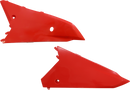 UFO Red Side Panels for Motorcycles - Part No. HO05606-070