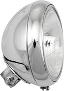 7" Headlight Grooved 60/55w Chrome