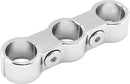 Bikers Choice Chrome Plain Oil Hose Separator for 3 Hoses – Durable and Chrome-Plated