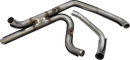 S&S CYCLE El Dorado Dual Exhaust System - Black - Machined Black Tracer 550-0680B