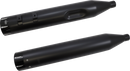 S&S CYCLE El Dorado Dual Exhaust System - Black - Machined Black Tracer 550-0680B