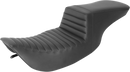 SADDLEMEN Tour Step-Up Seat - Front Tuck-n-Roll - Black - FL '97-'07 897-06-191