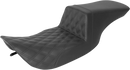 SADDLEMEN Tour Step-Up Seat - Front Lattice Stitch - Black - FL '97-'07 897-06-192