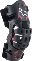 ALPINESTARS Youth Bionic 5S Knee Braces - Black/Red 6540520-13