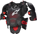 ALPINESTARS A-10 v2 Full Roost Guard - Black/Red - XS/S 6700523-1431-XS