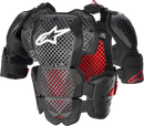 ALPINESTARS A-10 v2 Full Roost Guard - Black/Red - XS/S 6700523-1431-XS