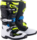 ALPINESTARS Youth Tech 7S Boots - Black/Blue/Yellow - US 8 / EU 42 2015017-1795-8