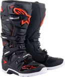 ALPINESTARS Tech 7 Enduro Boots - Black/Red Fluorescent - US 10 / EU 44.5 2012114-1030-10