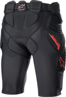 ALPINESTARS Bionic Pro Protection Shorts - Black/Red - Medium 6507523-13-M