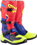 ALPINESTARS Tech 3 Boots - Red/Blue/Yellow Fluorescent - US 14 / EU 49.5 2013018-3375-14
