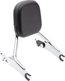 COBRA Detachable Backrest - Chrome Short for Harley-Davidson Chieftain 502-2205