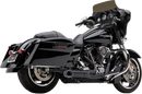 COBRA Turn Out 2-Into-1 Exhaust System - Black Part 6270B-1