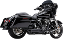 COBRA Turn Out 2-Into-1 Exhaust System with Black Finish - Part 6271B-1