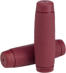 BILTWELL Recoil Bar Grips - 1" - Oxblood 6703-0301