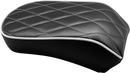 LE PERA Bare Bones Pillion Pad - White Diamond - Black - FLDE/FLHC '18-'23 LYX-007PDMWTP