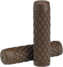 BILTWELL Torker Grips - 1" - Chocolate 6705-0401