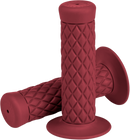 BILTWELL Thruster Bar Grips - 7/8" - Oxblood 6702-0378