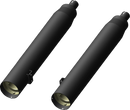 KHROME WERKS 4-1/2" War Hammer Mufflers - Black 202235