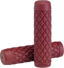 BILTWELL Torker Grips - 7/8" - Oxblood 6705-0378