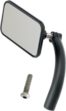 BILTWELL Mirror - Utility - Side View - Rectangle - Perch - Black - Each 6502-100-101