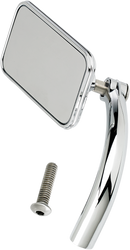 BILTWELL Mirror - Utility - Side View - Rectangle - Perch - Chrome - Each 6502-100-501