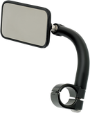 BILTWELL Mirror - Utility - Side View - Rectangle - Clamp-On - Black - 7/8" 6502-278-101