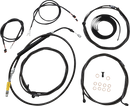 LA CHOPPERS Complete Plug-and-Play Cable Kit - 15" - 17" Handlebars - '21-'22 FLTR - ABS - Midnight LA-8058KT3-16M