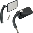 BILTWELL Mirrors - Utility - Side View - Rectangle - Perch - Black - Pair 6502-200-102