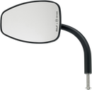BILTWELL Mirror - Utility - Side View - Teardrop - Perch - Black - Each 6504-400-131