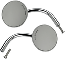 BILTWELL Mirrors - Utility - Side View - Round - Perch - Chrome - Pair 6503-400-532