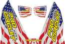 PRO CIRCUIT Ti-6 Decal - Stars and Stripes DC22TI6-SS