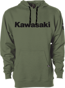 FACTORY EFFEX Kawasaki Squad Pullover Hoodie - Army Green - Medium 26-88102