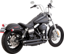 VANCE & HINES Big Shots Staggered Exhaust System - Black 47338