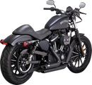 VANCE & HINES Shortshots Staggered Exhaust System - Black 47329
