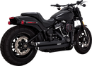 VANCE & HINES Big Shots Staggered Exhaust System - Black 47341