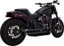 VANCE & HINES Big Shots Staggered Exhaust System - Black 47339