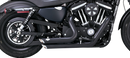 VANCE & HINES Shortshots Staggered Exhaust System - Black 47329