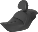 SADDLEMEN Roadsofa™ Pillow Top Seat - With Backrest - Black H23-20-181BR