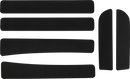 WSM Traction Mat for Kawasaki JT - Non-Adhesive Floorboard Grip - Part Number 012-111BLK