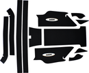 WSM Traction Mat for Yamaha SuperJet SJ700 - Non-Adhesive, Black (Part 012-222BLK)