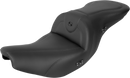 SADDLEMEN RoadSofa™ Seat - Without Backrest - Black w/ Black Stitching - Heated - Indian '14-'24 I14-07-187HCT