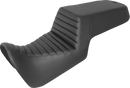 SADDLEMEN Step-Up Seat - Front Tuck-n-Roll/Rear Smooth - Black 821-34-171